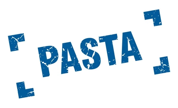 Pasta stamp. pasta square grunge sign. pasta — Stock Vector