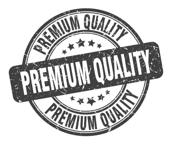 Premium-Qualitätssiegel. hochwertiges rundes Grunge Zeichen. Premiumqualität — Stockvektor