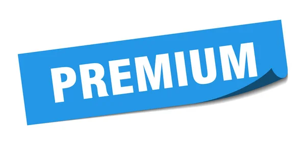 Premium klistermärke. Premium fyrkantig isolerad skylt. Premium — Stock vektor