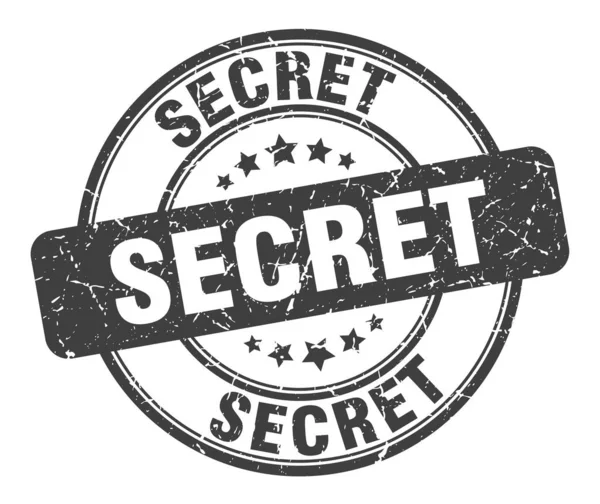 Sello secreto. signo grunge redondo secreto. secreto — Archivo Imágenes Vectoriales