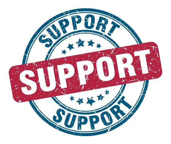 Знак підтримки. підтримувати круглий знак гранж. підтримка — стоковий вектор