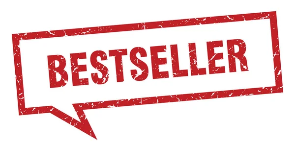 En çok satanlar işareti. bestseller kare konuşma balonu. Bestseller — Stok Vektör