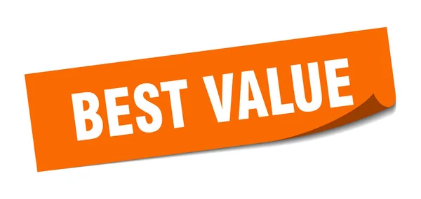 Beste waarde sticker. beste waarde vierkant geïsoleerd teken. beste waarde — Stockvector