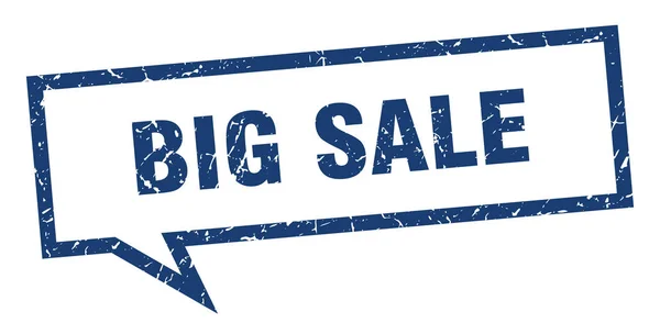 Big sale sign. big sale square speech bubble. big sale — Stock Vector