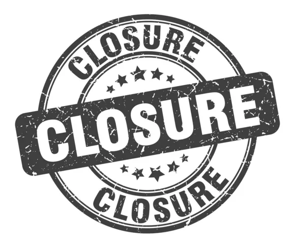 Closure stamp. closure round grunge sign. closure — Stock Vector