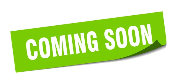 Coming soon sticker. coming soon square isolated sign. coming soon — Stock Vector