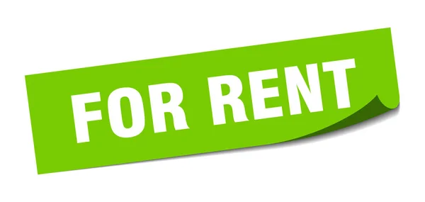 For rent sticker. for rent square isolated sign. for rent — Stock Vector