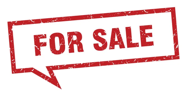Zum Verkauf stehen. zu verkaufen quadratische Sprechblase. zum Verkauf — Stockvektor