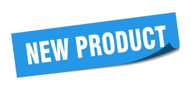 yeni ürün etiketi. yeni ürün kare izole işareti. yeni ürün