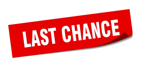 Last chance sticker. last chance square isolated sign. last chance — Stock Vector