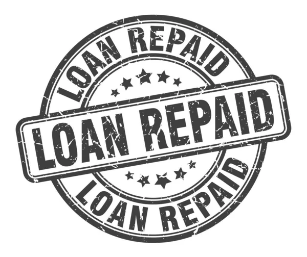 Loan repaid stamp. loan repaid round grunge sign. loan repaid — Stock Vector