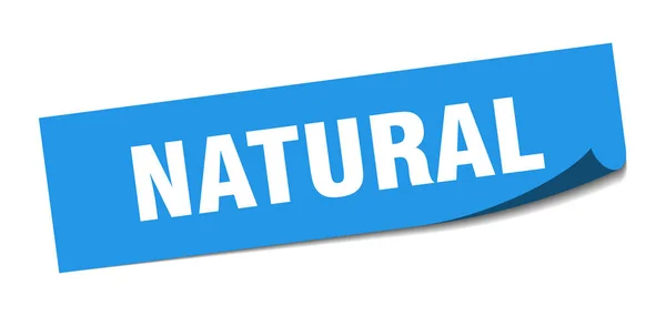 Natuurlijke sticker. natuurlijke vierkante geïsoleerd teken. Natuurlijke — Stockvector