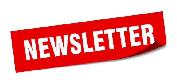 Newsletter sticker. newsletter square isolated sign. newsletter — Stock Vector