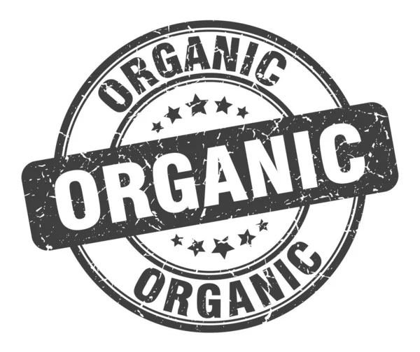 Pieczątka organiczna. organiczny okrągły grunge znak. Organicznych — Wektor stockowy