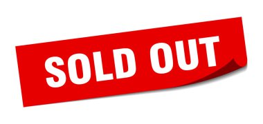 sold out sticker. sold out square isolated sign. sold out clipart