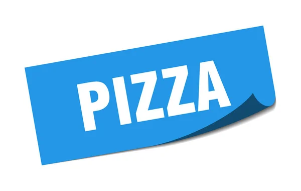 Adesivo pizza. Piazza pizza segno isolato. pizza — Vettoriale Stock