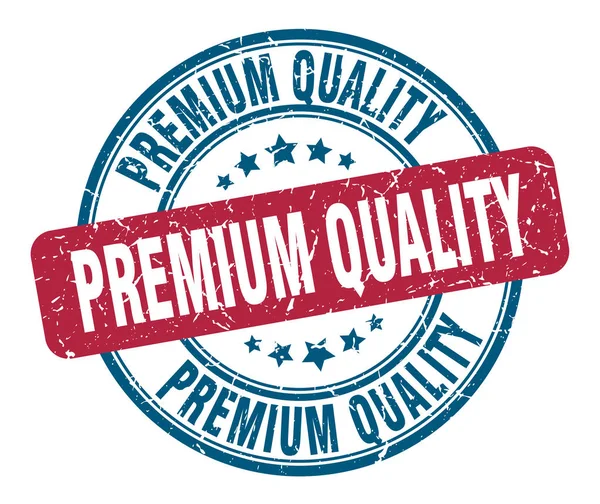 Sello de calidad premium. signo grunge redondo de calidad premium. calidad premium — Vector de stock