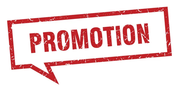 Signe de promotion. promotion carré bulle de parole. promotion — Image vectorielle