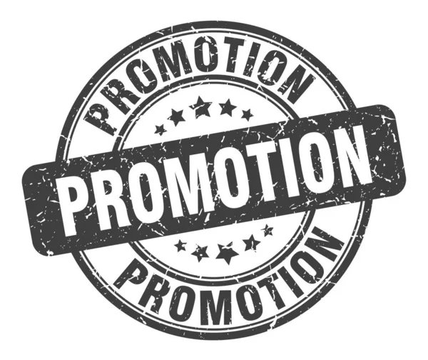 Timbre de promotion. promotion ronde signe grunge. promotion — Image vectorielle