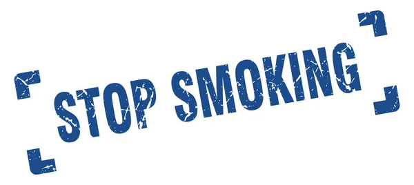 Smettila di fumare. smettere di fumare segno grunge quadrato. smettere di fumare — Vettoriale Stock
