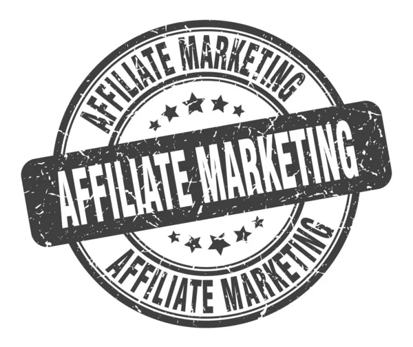Affiliate marketing stamp. affiliate marketing round grunge sign. affiliate marketing — Stock Vector