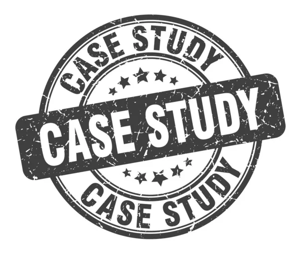 Case study stamp. case study round grunge sign. case study — Stock Vector