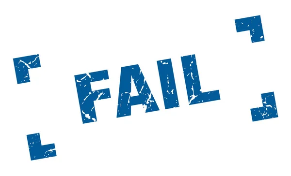 Fail stamp. fail square grunge sign. fail — Stock Vector