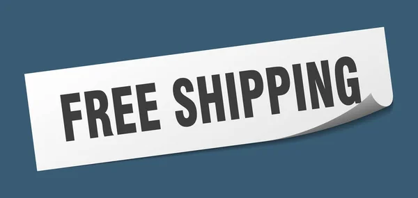 Free shipping sticker. free shipping square isolated sign. free shipping — Stock Vector