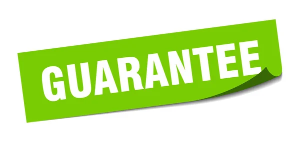 Guarantee sticker. guarantee square isolated sign. guarantee — Stock Vector