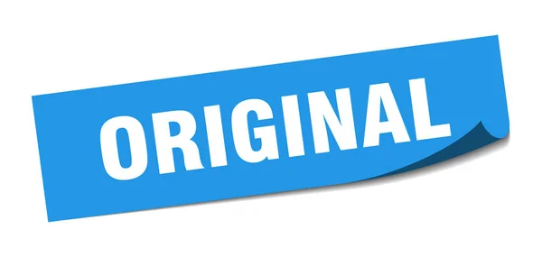 Originele sticker. originele vierkante geïsoleerd teken. Origineel — Stockvector