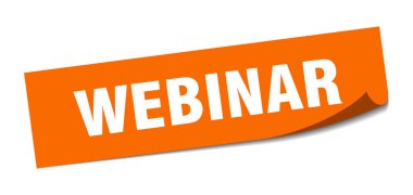 webinar etiket. webinar kare izole işareti. Webinar