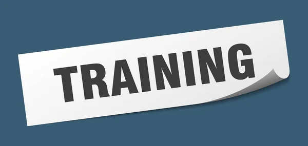 Training sticker. training square isolated sign. training — Stock Vector