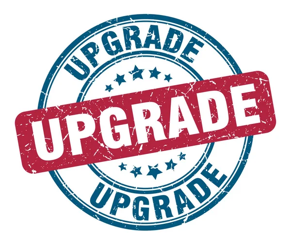 Upgrade stempel. upgrade ronde grunge teken. Upgrade — Stockvector
