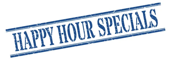 Timbre spécial happy hour. happy hour offres spéciales carré signe grunge. happy hour offres spéciales — Image vectorielle