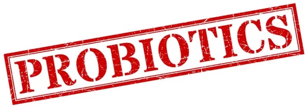 Probiotika Stempel. Probiotika quadratische Grunge-Zeichen. Probiotika — Stockvektor