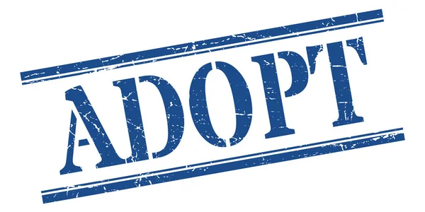Adopt stamp. adopt square grunge sign. adopt — Stock Vector