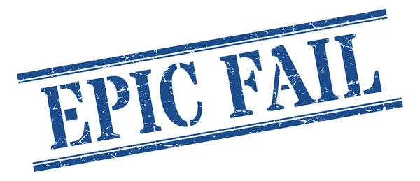 Epic fail stamp. epic fail square grunge sign. epic fail — Stock Vector