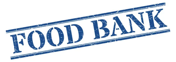 食品银行邮票。食品银行方格标志。食品银行 — 图库矢量图片