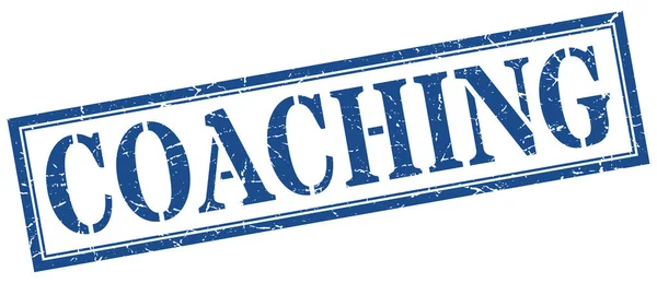 Coaching stamp. coaching square grunge sign. coaching — Stock Vector