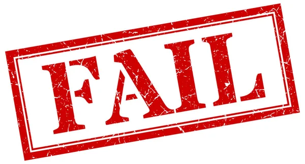 Αποτυχία σφραγίδας. αποτυχία τετράγωνο σύμβολο της γκραντζ. Αποτύχει — Διανυσματικό Αρχείο