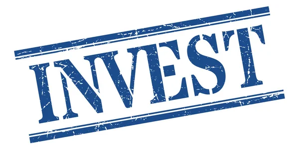 Інвестиційна марка. інвестувати квадратний знак гранж. інвестувати — стоковий вектор