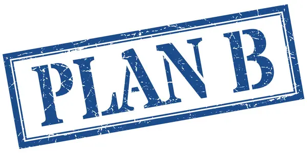 Plan b stempel. plan b vierkante grunge teken. plan b — Stockvector