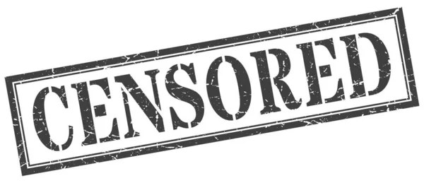 Censureret stempel. censureret firkantet grunge tegn. censureret – Stock-vektor