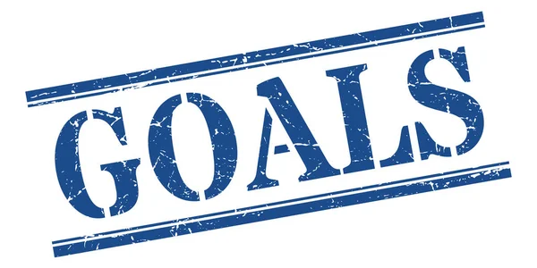 Goals stamp. goals square grunge sign. goals — Stock Vector