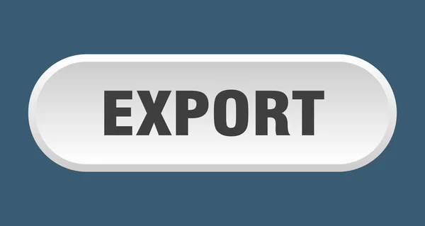 Knappen Exportera. Exportera rundad vit skylt. Exportera — Stock vektor