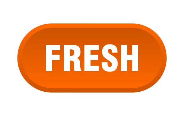 Fresh button. fresh rounded orange sign. fresh — Stock Vector