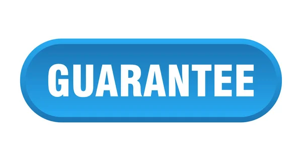 Guarantee button. guarantee rounded blue sign. guarantee — Stock Vector