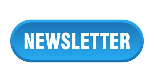 Bouton newsletter. newsletter arrondi signe bleu. lettre d'information — Image vectorielle