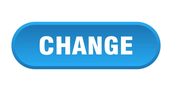 Changer de bouton. changement arrondi signe bleu. changement — Image vectorielle