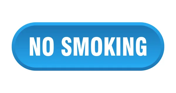 Немає кнопки паління. не курить округлий синій знак. немає куріння — стоковий вектор